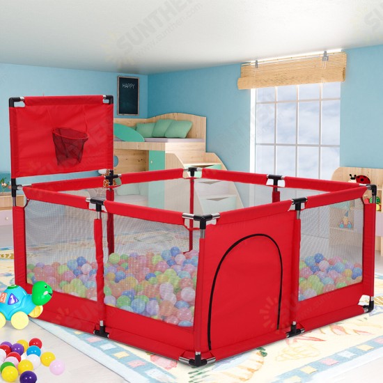 Baby Playpens Children Game Balls Pool Basketball Hoop Large Baby Mesh Fence Toddler Indoor Outdoor Children Playpen