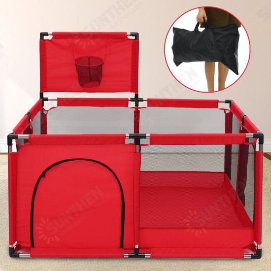 Baby Playpens Children Game Balls Pool Basketball Hoop Large Baby Mesh Fence Toddler Indoor Outdoor Children Playpen