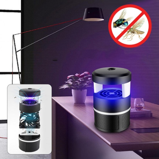 1PC 5V USB UV 45-80㎡ Non-Radiative Portable Mosquito Killer Lamp Insect Fly Bug Zapper Trap Mosquito Dispeller