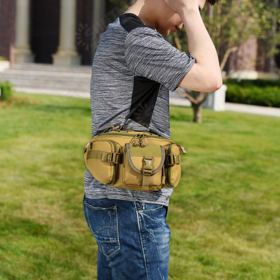 Hunting Multifunctional Tactical Running Multi-Purpose Bag Vest Waist Pouch Utility Pack