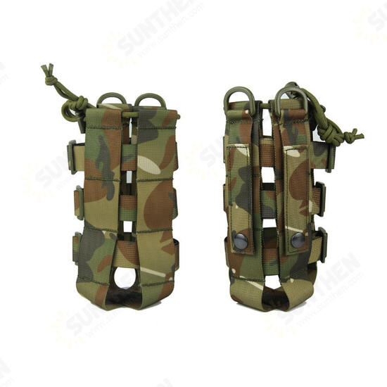 AC019 500/2500ml Water Bottle Bag Camping Hiking Tactical Kettle Pouch Portable Cup Storage Bag