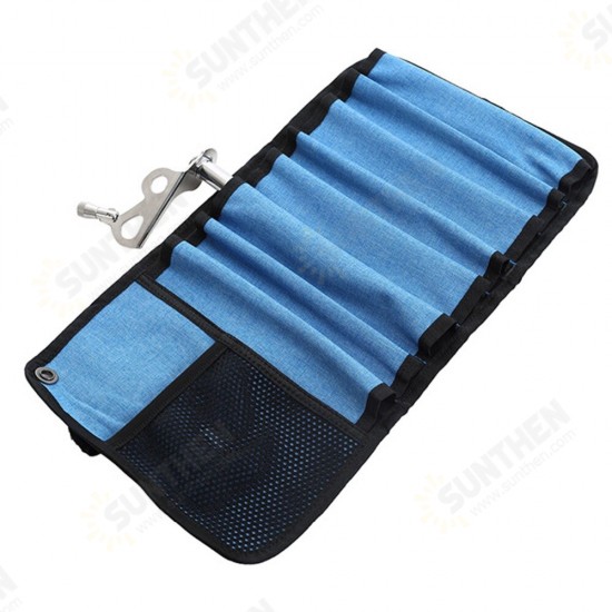 500D Oxford Cloth Folding Camping Pegs Nail Storage Bag Multi-pocket Tackle Climbing Bags