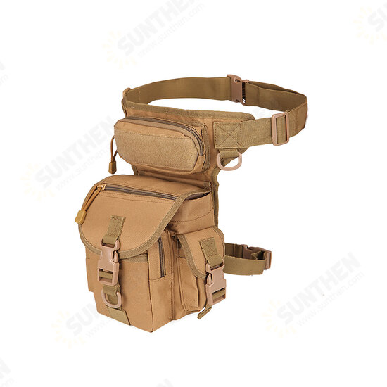 Men's Nylon Hip Drop Belt Waist Fanny Leg Bag Waterproof Military Tactical Bag