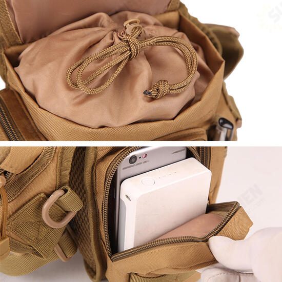 Men's Nylon Hip Drop Belt Waist Fanny Leg Bag Waterproof Military Tactical Bag