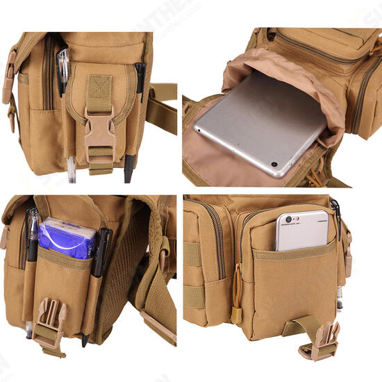 Men's Nylon Hip Drop Belt Waist Fanny Leg Bag Waterproof Military Tactical Bag