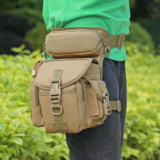 Men's Nylon Hip Drop Belt Waist Fanny Leg Bag Waterproof Military Tactical Bag