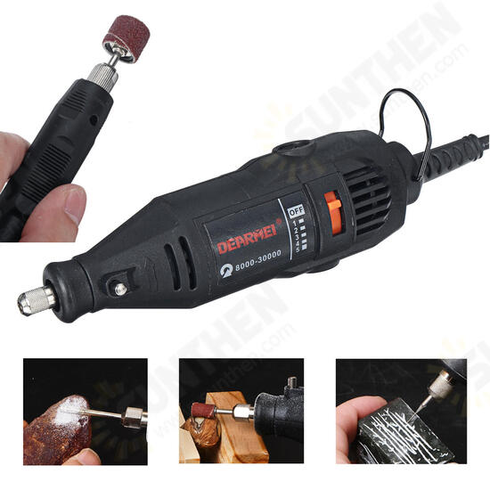 180PCS Professional Mini Electric Drill Grinder Kit 5 Speed Rotary Engraver Set For Engraving Drilling Cleaning Polishing Sharpening Cutting Carving