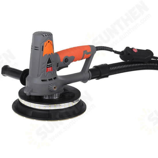 230mm Diameter 1250W Drywall Sander Sander 3000rpm Automatic Vacuum System W/ Dual LED Light Wall Polisher