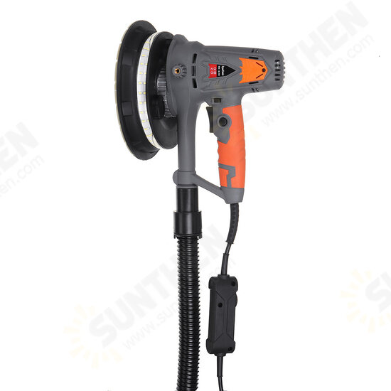 230mm Diameter 1250W Drywall Sander Sander 3000rpm Automatic Vacuum System W/ Dual LED Light Wall Polisher