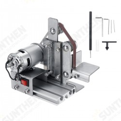 Mini Electric Belt Sander Grinder DIY Metal Wood Polishing Grinding Machine Sanding Belt Sharpener Mini Electric Belt Sander Grinder DIY Metal Wood Polishing Grinding Machine Sanding Belt Sharpener