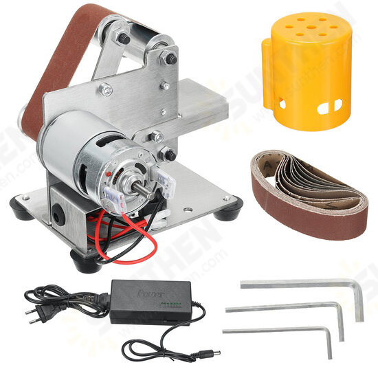 Mini Electric Belt Sander Grinder DIY Metal Wood Polishing Grinding Machine Sanding Belt Sharpener 330MM