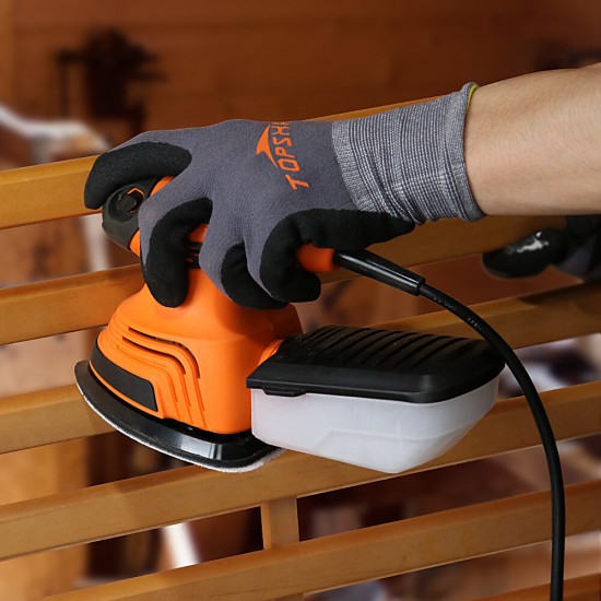 TS-SD2 130W Mouse Detail Sander Small Sander with 12Pcs Sandpapers Dust Collection Box Hand Sander EU/US Plug