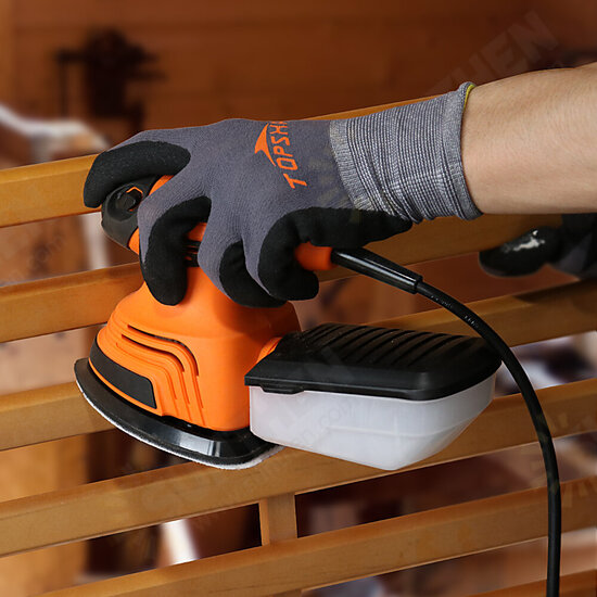 TS-SD2 130W Mouse Detail Sander Small Sander with 12Pcs Sandpapers Dust Collection Box Hand Sander EU/US Plug