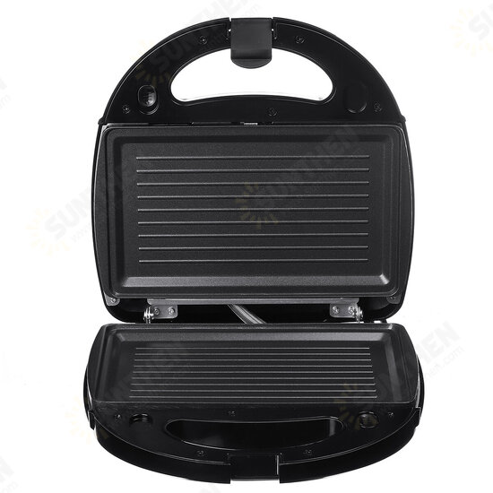 3 in 1 Sandwich Grill Waffle Maker Non-Stick Toaster Panini Press 750w