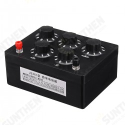 0-9999.9Ω Variable Resistor Substitution Box Ohm Adjustable Substitution Resistance Knob Switch Precision Physical Experiment 0-9999.9Ω Variable Resistor Substitution Box Ohm Adjustable Substitution Resistance Knob Switch Precision Physical Experiment