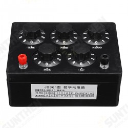 0-9999.9Ω Variable Resistor Substitution Box Ohm Adjustable Substitution Resistance Knob Switch Precision Physical Experiment 0-9999.9Ω Variable Resistor Substitution Box Ohm Adjustable Substitution Resistance Knob Switch Precision Physical Experiment