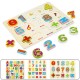 1 Set Wooden Puzzle Hand Grab Board Toy Alphabet Letters Numbers Toddler Kids Early Learning Toys Gift