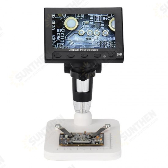 1000 x 2.0MP Magnifier USB Digital Electronic Microscope 4.3 Inch LCD Display