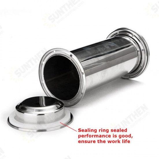 10.2 INCH Stainless Steel Time Capsule Waterproof Lock Container Storage Future Gift