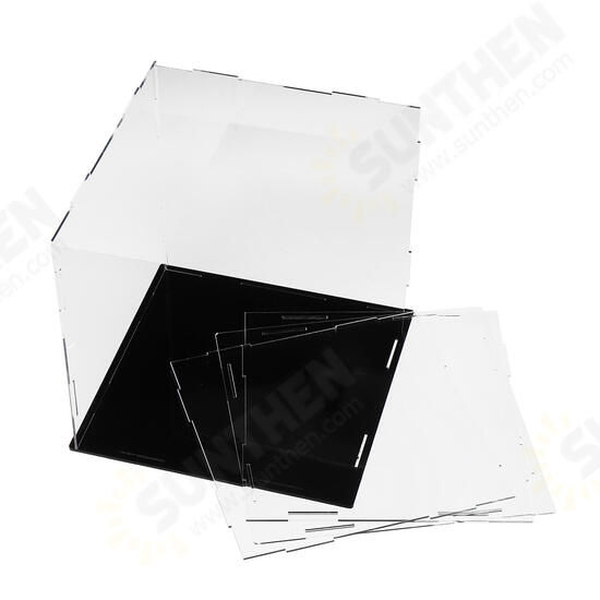 10/20/30cm Acrylic Display Case Box Dustproof Self-Assembly Model Protection