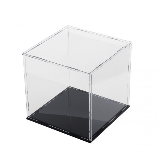 10/20/30cm Acrylic Display Case Box Dustproof Self-Assembly Model Protection