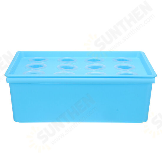 12 Holes Soilless Cultivation Hydroponic Box Solar Power Flower Plant Site Hydroponic System Pump Equipment