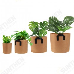 1/2/3/5/7/10/15/20Gal Round Planting Grow Box Container Non-Woven Felt Planter Pot Plants Nursery Seedling Planting Barrel 1/2/3/5/7/10/15/20Gal Round Planting Grow Box Container Non-Woven Felt Planter Pot Plants Nursery Seedling Planting Barrel