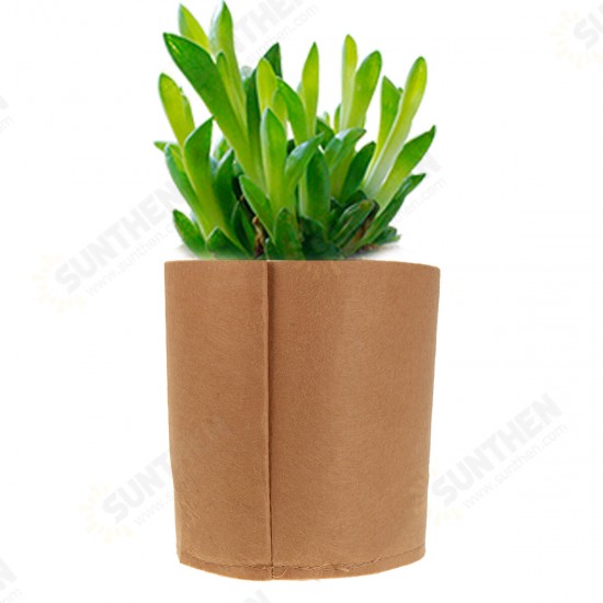 1/2/3/5/7/10/15/20Gal Round Planting Grow Box Container Non-Woven Felt Planter Pot Plants Nursery Seedling Planting Barrel