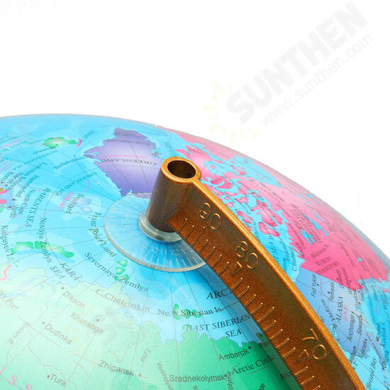 12.5inch World Earth Globe Map Geography LED Illuminated for Desktop Decoration Education Kids Gift