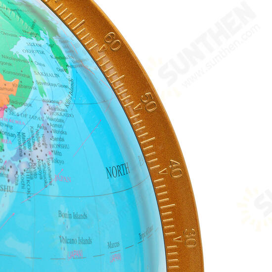 12.5inch World Earth Globe Map Geography LED Illuminated for Desktop Decoration Education Kids Gift