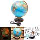 12.5inch World Earth Globe Map Geography LED Illuminated for Desktop Decoration Education Kids Gift