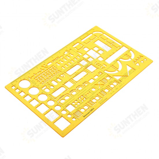 1:50 Interior Decorations Architectural Furniture Drawing Template KT Soft Plastic Ruler Stencil