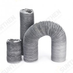 1.5m/3m/6m Flexible Exhaust Vent Tube Hose Aluminum Air Ducting Ventilation Exhaust Muffler 1.5m/3m/6m Flexible Exhaust Vent Tube Hose Aluminum Air Ducting Ventilation Exhaust Muffler