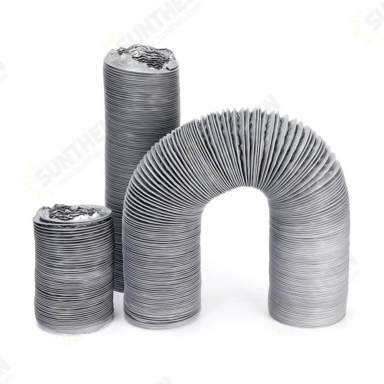 1.5m/3m/6m Flexible Exhaust Vent Tube Hose Aluminum Air Ducting Ventilation Exhaust Muffler