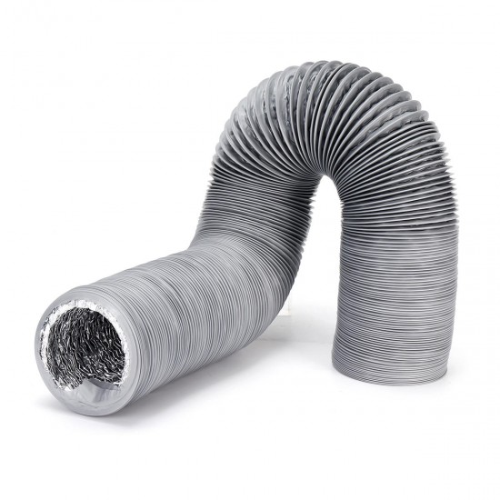 1.5m/3m/6m Flexible Exhaust Vent Tube Hose Aluminum Air Ducting Ventilation Exhaust Muffler