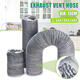 1.5m/3m/6m Flexible Exhaust Vent Tube Hose Aluminum Air Ducting Ventilation Exhaust Muffler