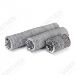 1.5m/3m/6m Flexible Exhaust Vent Tube Hose Aluminum Air Ducting Ventilation Exhaust Muffler 1.5m/3m/6m Flexible Exhaust Vent Tube Hose Aluminum Air Ducting Ventilation Exhaust Muffler