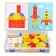 170PCS Wooden IQ Game Jigsaw Early Learning Educational Tangram Puzzle Kid Toy