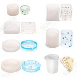 17Pcs DIY 3D Geometric Epoxy Resin Casting Molds Kit Silicone Mould Jewelry Pendant Craft Making Tools 17Pcs DIY 3D Geometric Epoxy Resin Casting Molds Kit Silicone Mould Jewelry Pendant Craft Making Tools