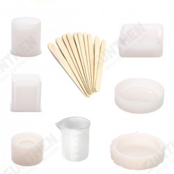 17Pcs DIY 3D Geometric Epoxy Resin Casting Molds Kit Silicone Mould Jewelry Pendant Craft Making Tools 17Pcs DIY 3D Geometric Epoxy Resin Casting Molds Kit Silicone Mould Jewelry Pendant Craft Making Tools