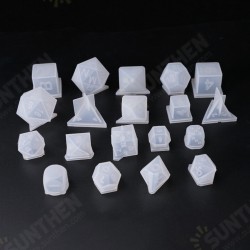 1PC Silicone Dice Molds Reusable Fillet Square Triangle Polyhedral Dice Mould 1PC Silicone Dice Molds Reusable Fillet Square Triangle Polyhedral Dice Mould