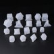 1PC Silicone Dice Molds Reusable Fillet Square Triangle Polyhedral Dice Mould