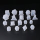 1PC Silicone Dice Molds Reusable Fillet Square Triangle Polyhedral Dice Mould