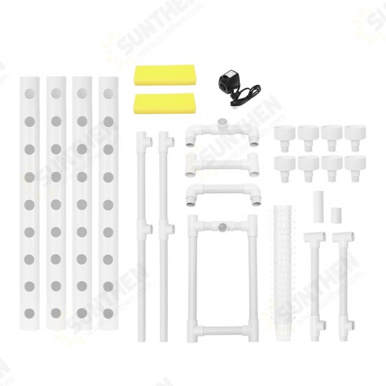 2 Layer 36 Sites Hydroponic Grow Kit Ebb Flow Deep Water Culture Growing DWC Planting Garden Vegetable System