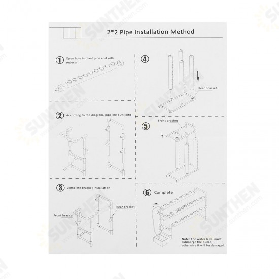 2 Layer 36 Sites Hydroponic Grow Kit Ebb Flow Deep Water Culture Growing DWC Planting Garden Vegetable System