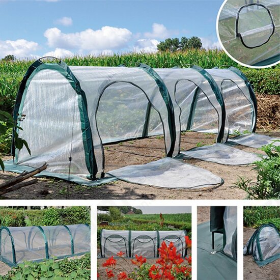 200x100x100cm PVC Garden Greenhouse Cover Waterproof Protects Plants Flowers Planting Heat Proof Cold Proof