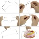 205pcs/Set Cake Decorating Equipment Turntable Icing Nozzles Spatula Stand Tool