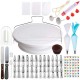 205pcs/Set Cake Decorating Equipment Turntable Icing Nozzles Spatula Stand Tool