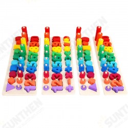 3 in 1 Arithmetic Digital Shape Logarithmic Board Letter Blocks Kid's Child's Early Educational Toys 3 in 1 Arithmetic Digital Shape Logarithmic Board Letter Blocks Kid's Child's Early Educational Toys