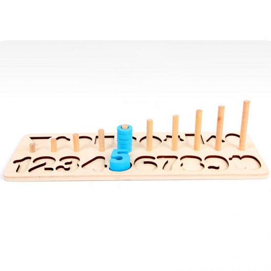 3 in 1 Arithmetic Digital Shape Logarithmic Board Letter Blocks Kid's Child's Early Educational Toys